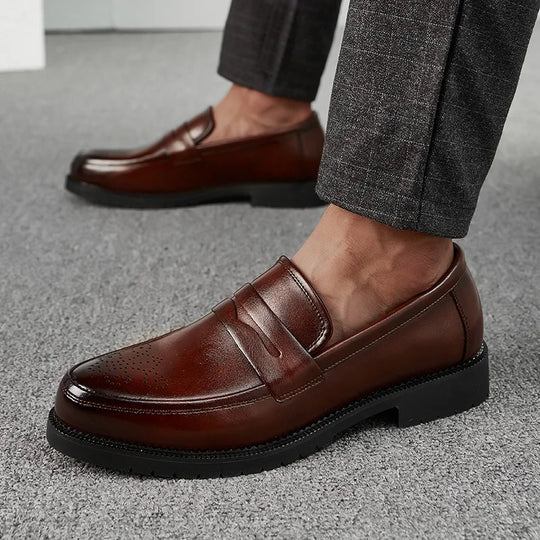 Luxurious Men Dress Shoes  Inner High Loafers Men Shoes Casual Shoe Man Fit Classic Party British Men's Height-increasing Shoes