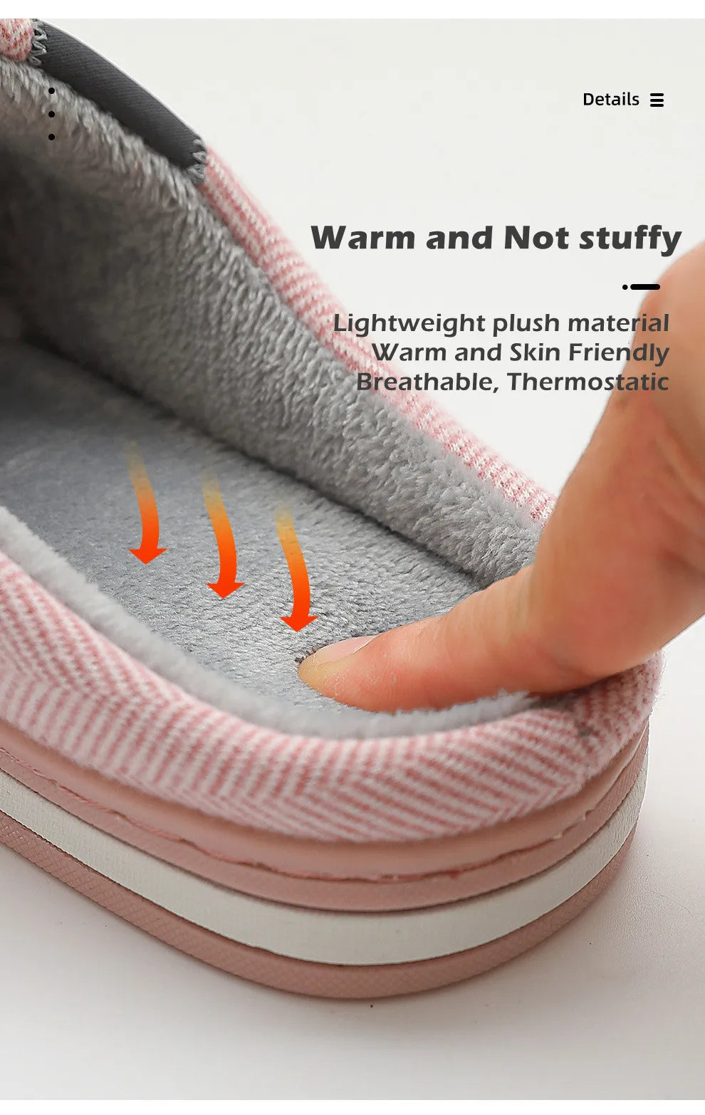 Big Size Men Winter Home Slippers Casual Shoes Women Soft Warm House Slides Indoor Bedroom Non Slip Flats Couples Floor Slipper