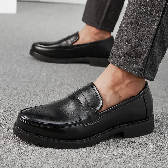 Luxurious Men Dress Shoes  Inner High Loafers Men Shoes Casual Shoe Man Fit Classic Party British Men's Height-increasing Shoes