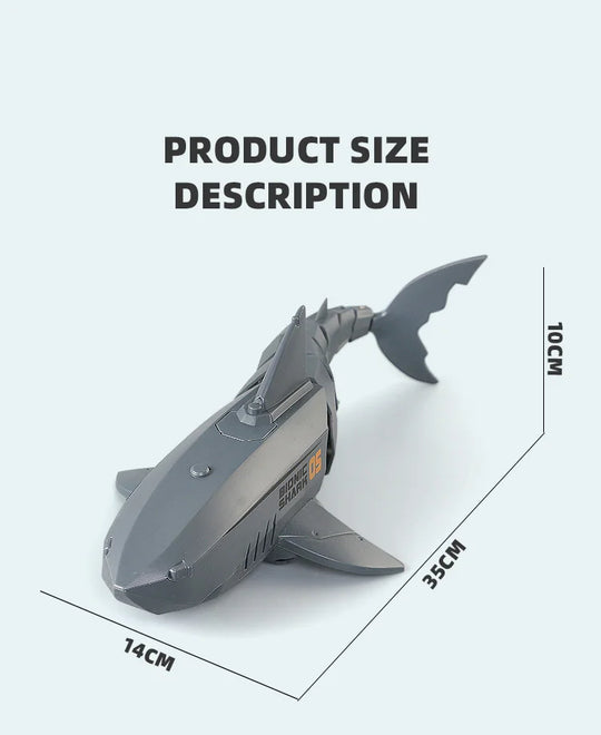 Smart Rc Shark whale Spray Water Toy Remote Controlled Boat ship Submarine Robots Fish Electric Toys for Kids Boys baby Children