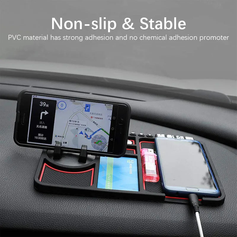 Silicone Car Anti-Slip Mat Auto Phone Holder Non Slip Sticky Anti Slide Dash Phone Mount Parking Number Card Car Pad Mat Gadget