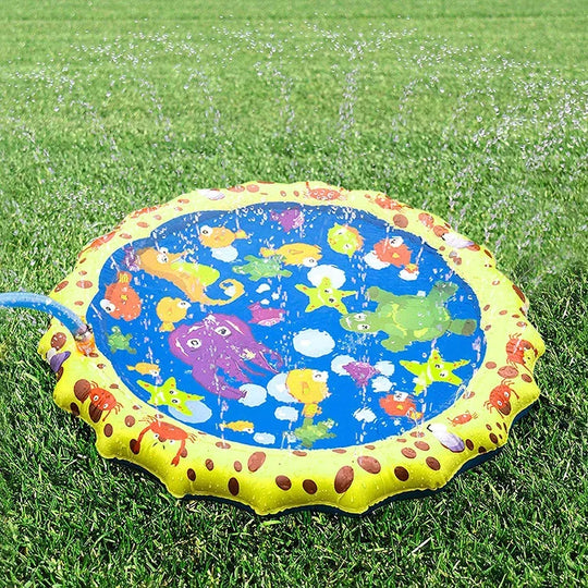 Children Baby Water Toy Inflatable Water Spray Sprinker Play Mat Garden Yard Water Play Small Pool Kids Toys