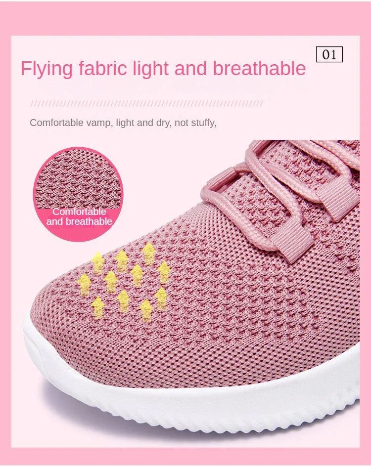 2023 Sport Running Shoes Women Air Mesh Breathable Walking Women Sneakers Comfortable  Fashion Casual Sneakers Chaussure Femme