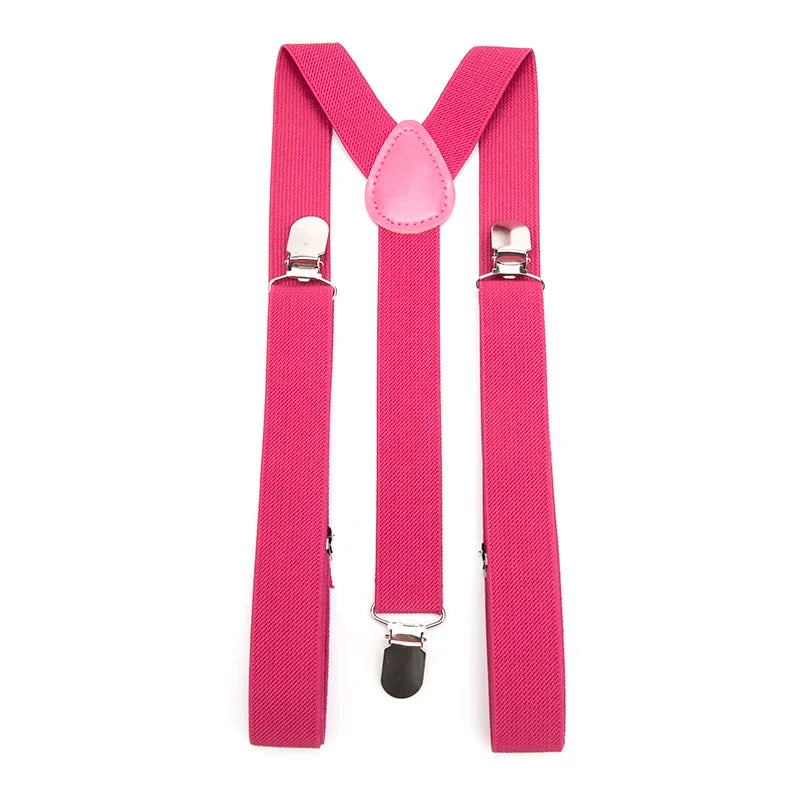 26 Color New Unisex Elastic Suspenders Y-Back Braces Men Gift
