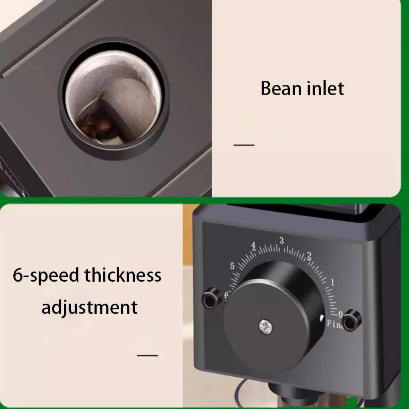 Automatic coffee grinder, intelligent coffee machine with coffee bean grinder, kitchen, office, and household appliances