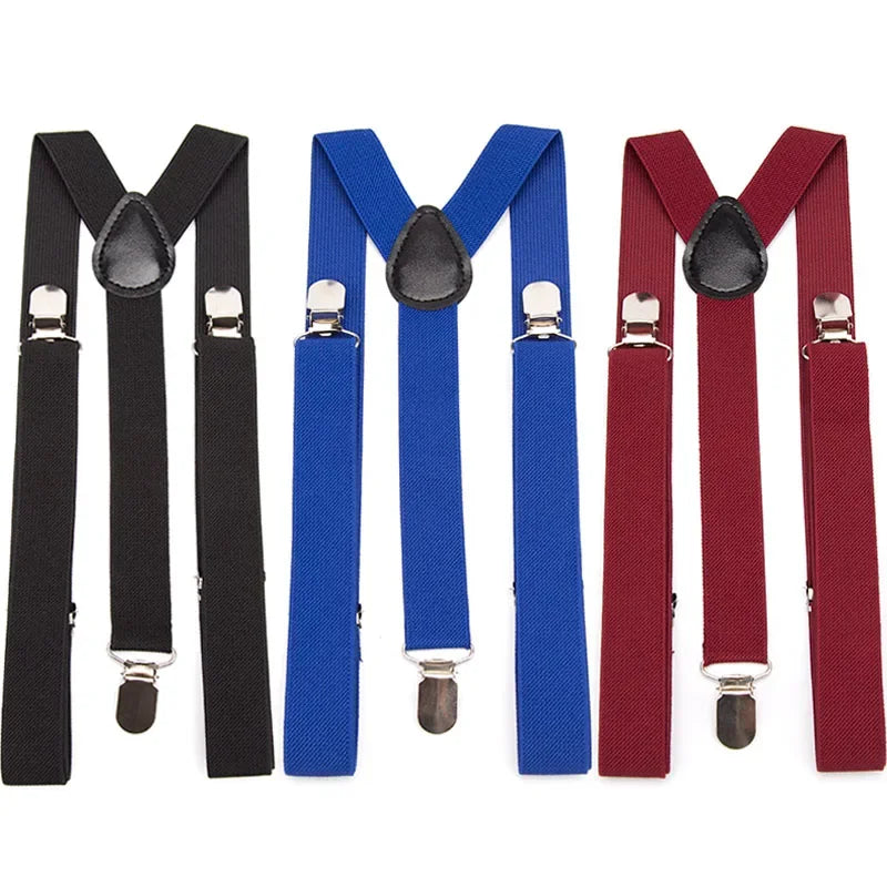26 Color New Unisex Elastic Suspenders Y-Back Braces Men Gift