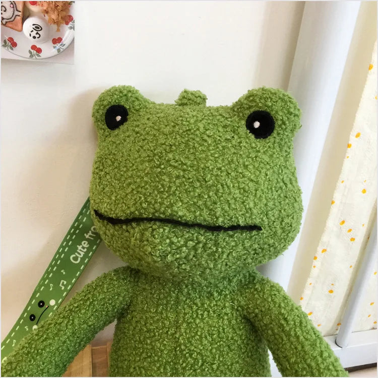 Cute Frog Plush Bag Toys Stuffed Animals Doll CrossBody Shoulder Bag Backpack Coin Purse Wallet Pouch Children Girls Boys Gift