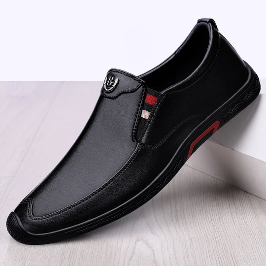 Luxury Brand Leather Loafers Slip on Breathable Comfortable Men Formal Moccasins Driving Shoes Men Casual Shoes Mens Dress Shoes