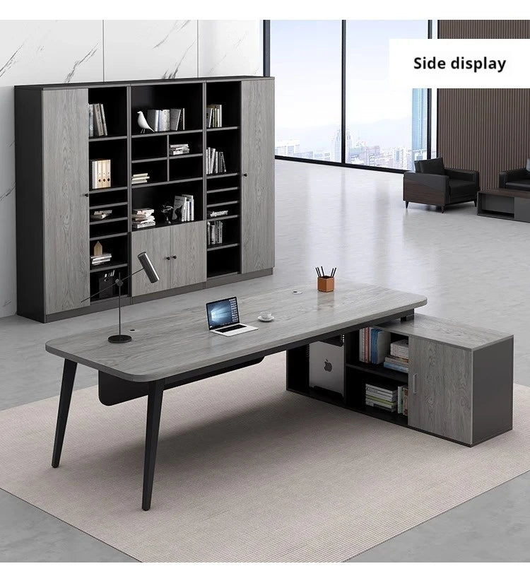 Accessories Single Work Desk Boss Simplicity Modern Computer Work Desk Gadgets Laptop Biurka Komputerowe Work Furniture HD50WD