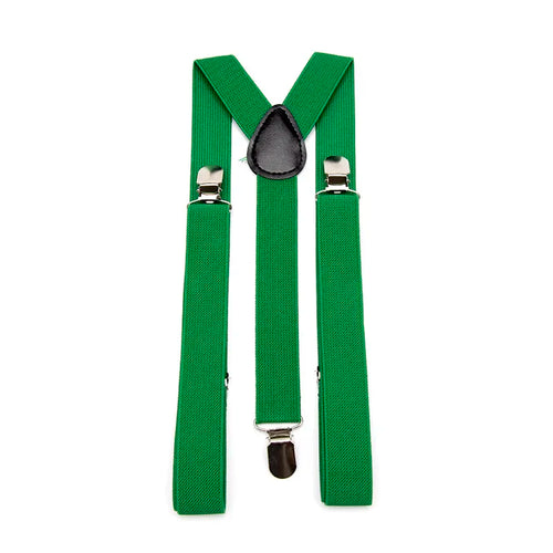 26 Color New Unisex Elastic Suspenders Y-Back Braces Men Gift