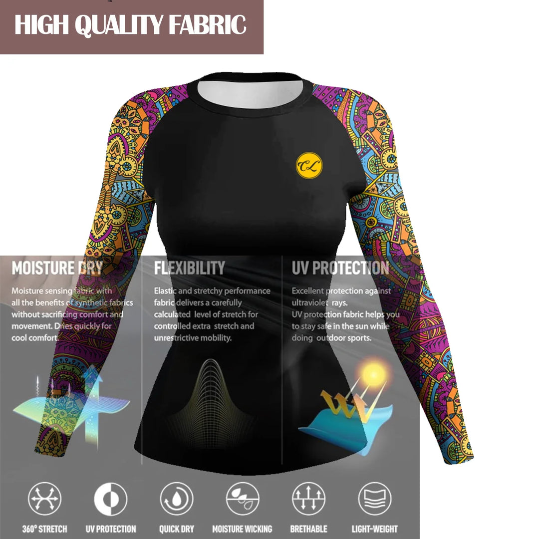 Cody Lundin MMA Grappling Rash Guard Women BJJ Training No Gi Fighting Wear Long Sleeve Tight Sublimation Gym Fitness Shirts