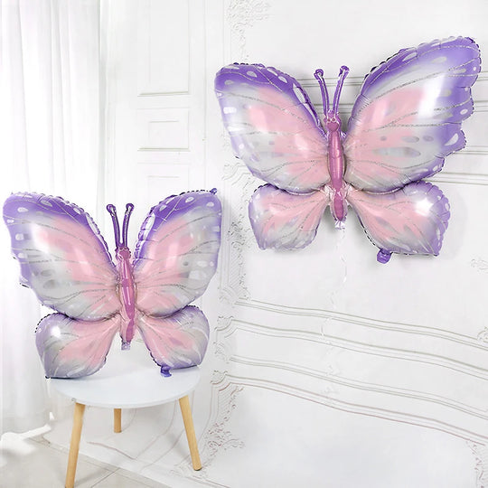 Large Butterfly Aluminum Foil Balloons Butterfly Helium Air Globos Birthday Party Decorations Baby Shower Kids Toy Photo Props