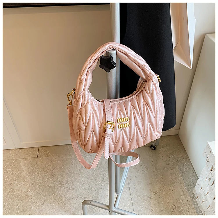 Thread Hobos Tote Bag Shoulder Crossbody Bags for Women Handbag and Purses 2024 New Ladies Messenger Bags Trendy Designer