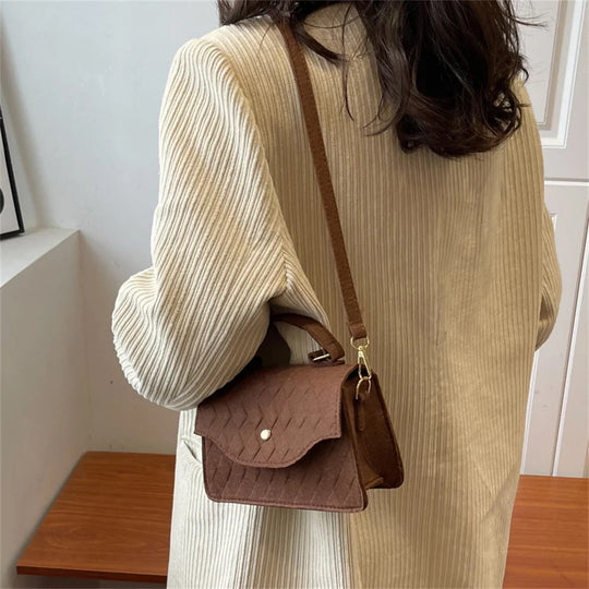 New Korean Style Fashion Ladies Shoulder Bag Subaxillary Bag For Womens Trend Handbags Retro Designer Luxury Female Totes Pouch