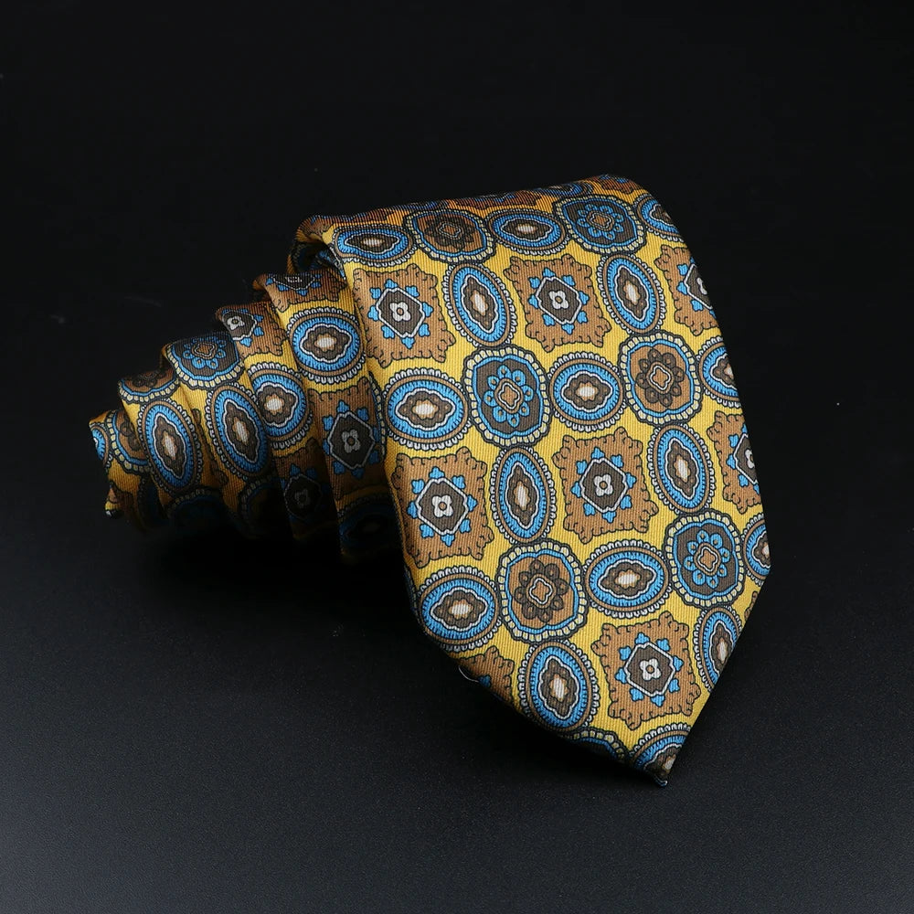 51 Styles Men's Silk Ties Jacquard Striped Plaid Floral 8cm Necktie