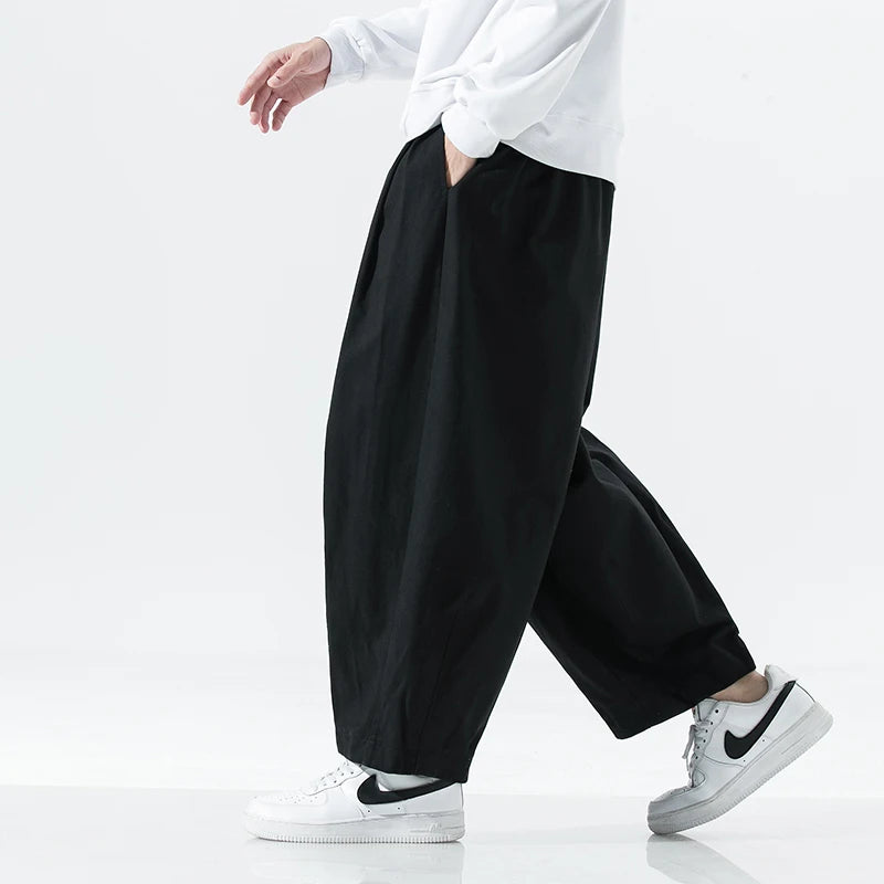 Streetwear Wide Leg Pants Men Fashion Men Trousers Loose Casual Baggy Jogging Sweatpants Male Vintage Cargo Pants Oversized 5XL