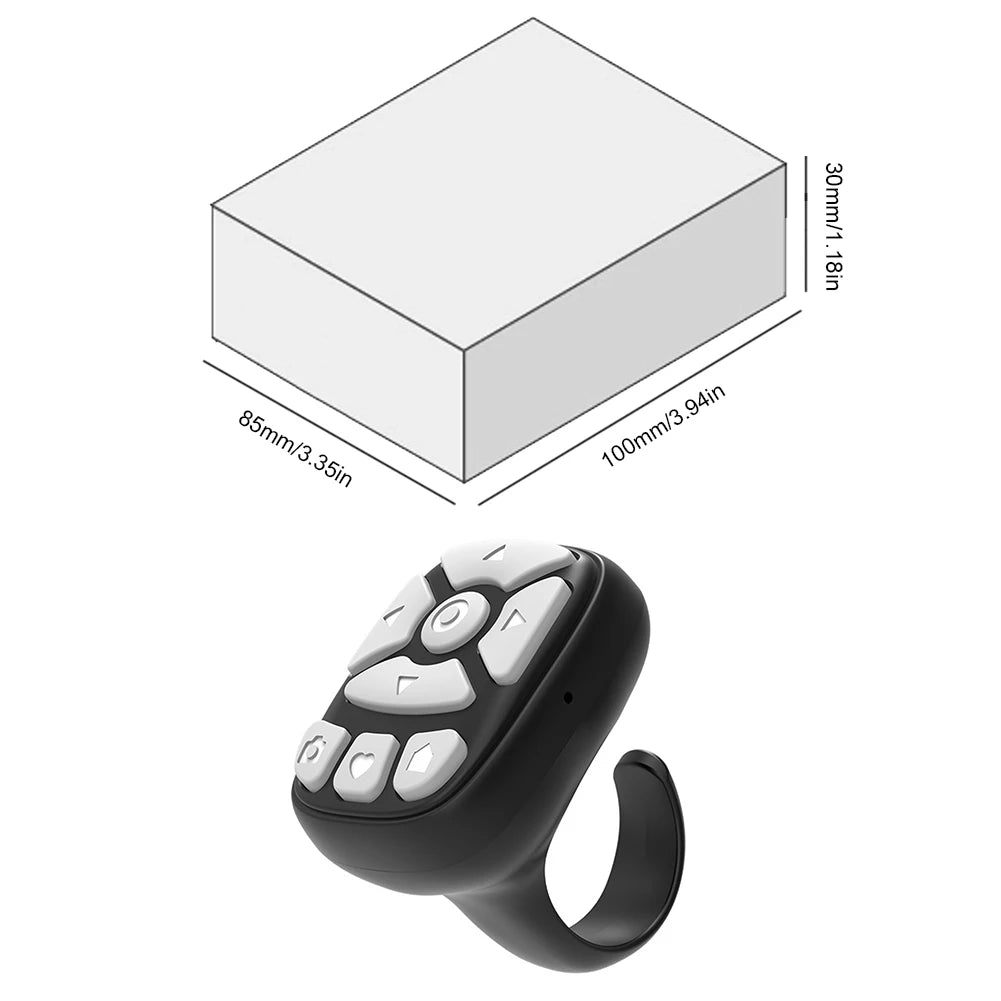 Wireless Bluetooth Mobile Selfie Lazy Artifac For Tiktok Remote Control Ring Mobile Phone Bluetooth Controller For Xiaomi-Apple