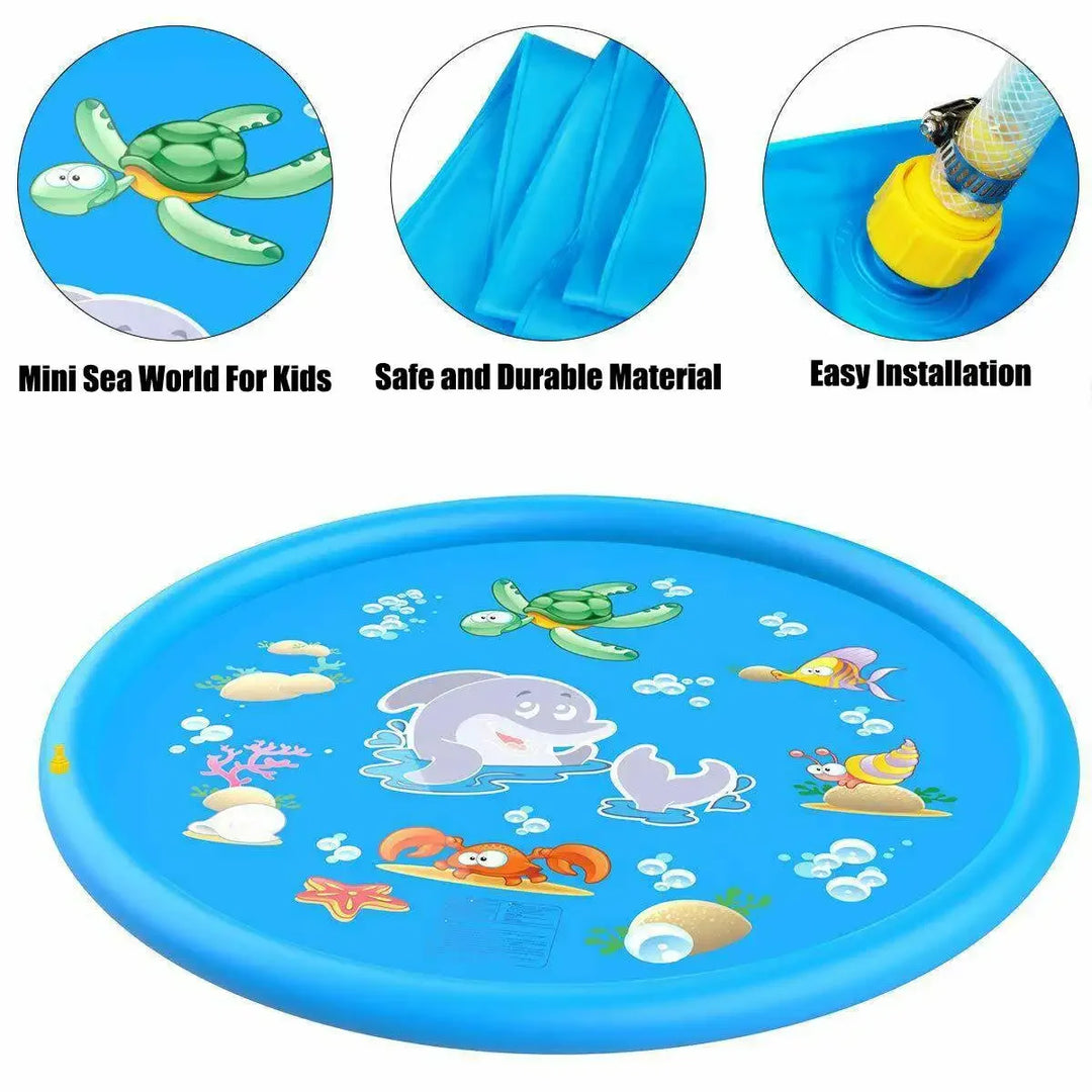 Children Baby Water Toy Inflatable Water Spray Sprinker Play Mat Garden Yard Water Play Small Pool Kids Toys