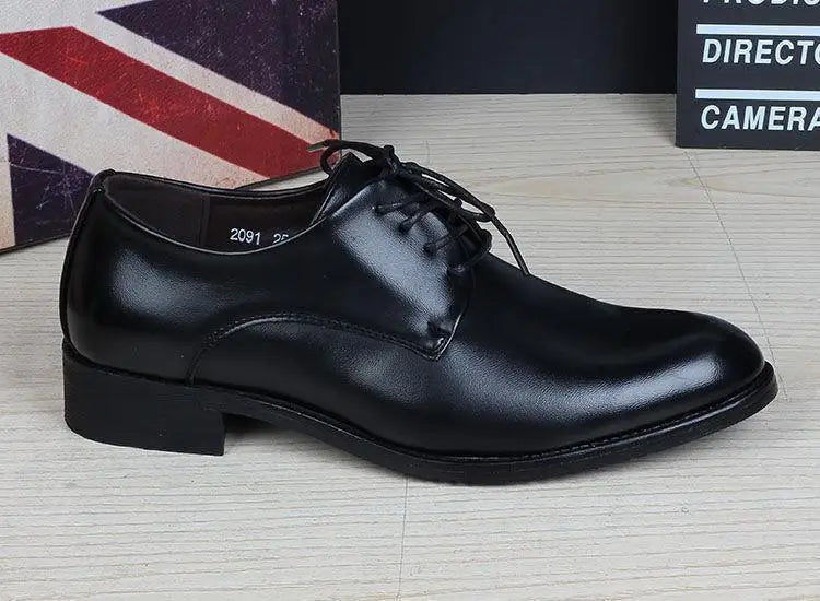 Pointed Men Dress Shoes Business Leather Shoes for Men Suits Shoes Men Chaussure Oxfords Wedding Shoes Sapatos Social Masculino