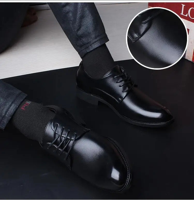 Pointed Men Dress Shoes Business Leather Shoes for Men Suits Shoes Men Chaussure Oxfords Wedding Shoes Sapatos Social Masculino