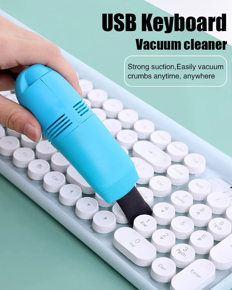 USB Keyboard Cleaner PC Laptops Cleaner Computer Mini Vacuum Cleaning Gadgets Remove Dust Brush Home Office Desk Multi Purpose