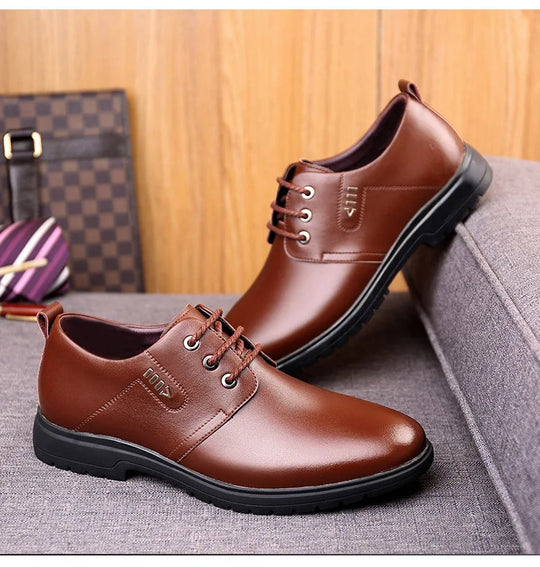 Brand designer Men Leather Shoes Lace Up Oxfords Dress Shoes for Men Wedding Party Office Business Casual Shoes Men Work zapatos