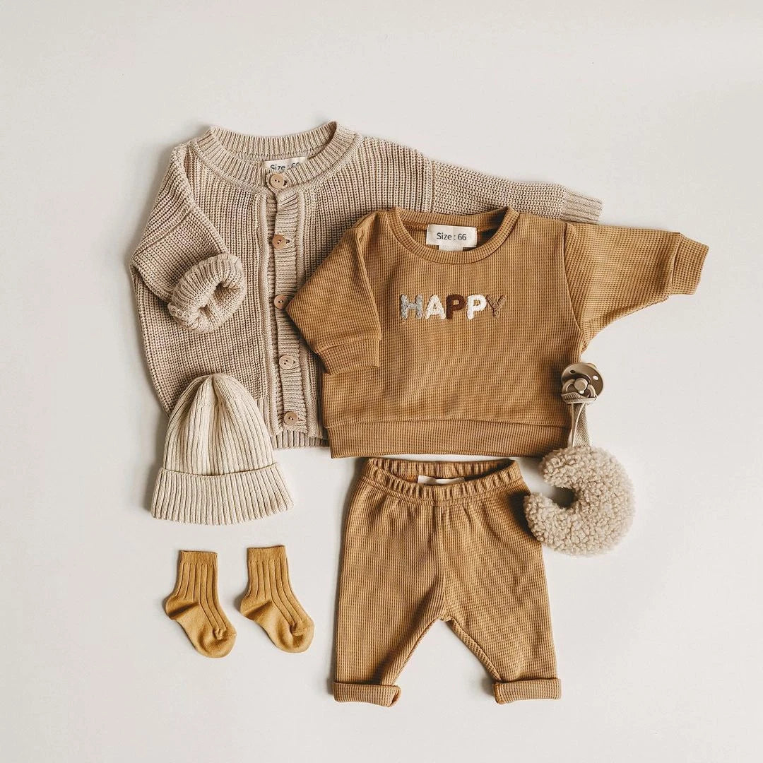 Fashion Kids Clothes Set Toddler Baby Boy Girl Pattern Casual Tops + Child Loose Trousers 2pcs Baby Boy Designer Clothing Outfit