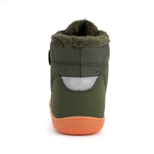 Suitable for small/middle children's wide-foot warm cotton boots for boys and girls barefoot snow boots 2024 winter