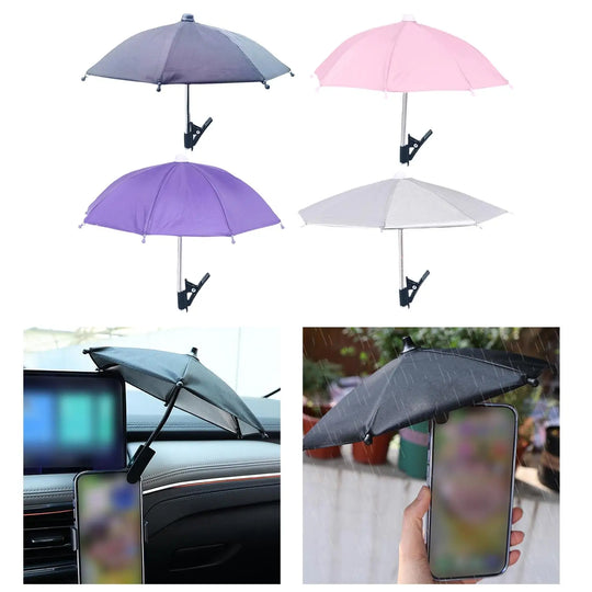 Phone Umbrella Sunshade Cellphone Waterproof Creative Gadget Multifunction for Hand Recording Outdoor Cell Phone Sunshade Holder