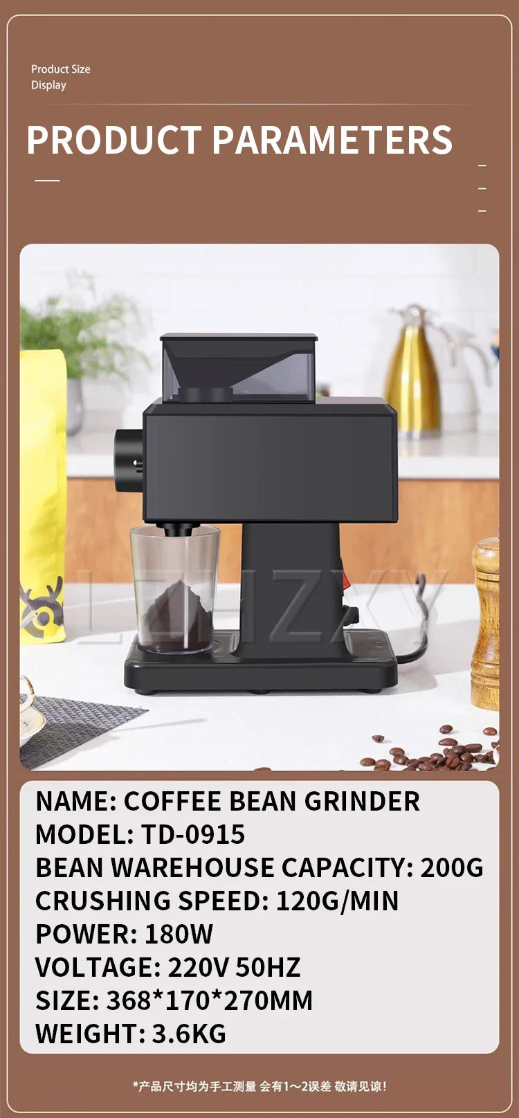 Automatic Coffee Grinder Machine Intelligent Coffee Maker Machines With Coffee Bean Grinder Appliances For Kitchen Office Home