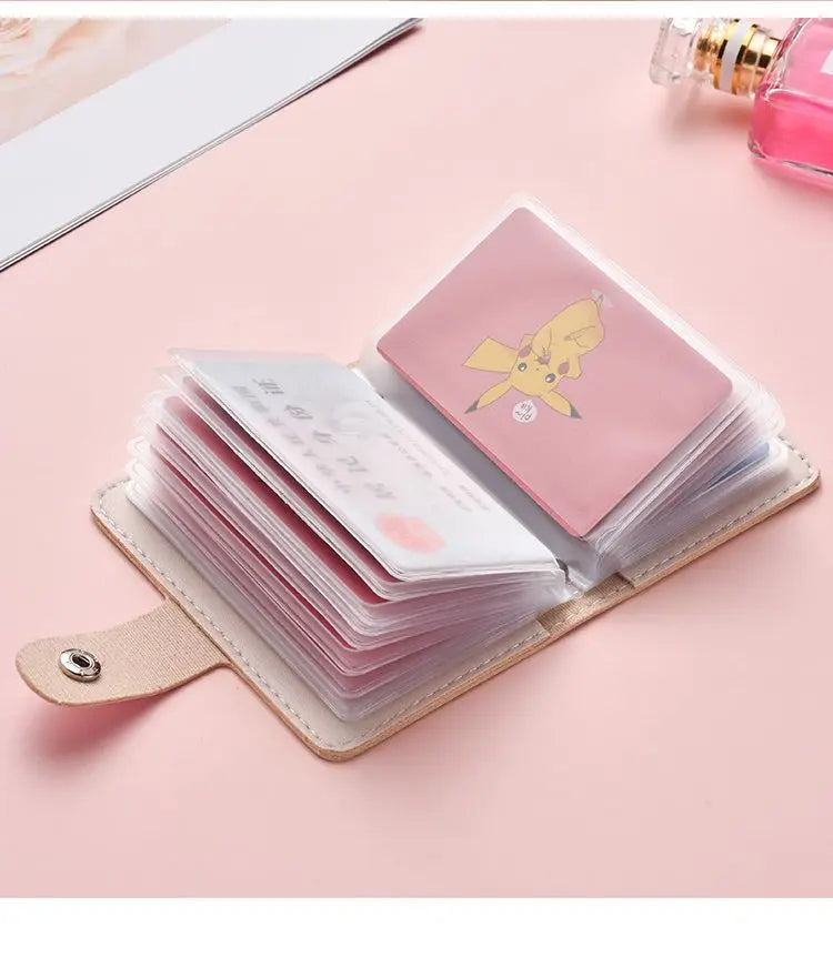 Disney's New Women's Card Bag Fashionable and High Quality Multi Slot Credit Card Storage Bag Popular Multi Function Card Case