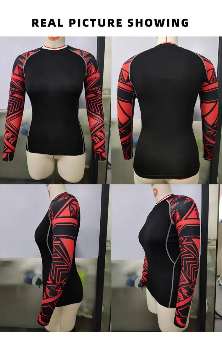 Cody Lundin MMA Grappling Rash Guard Women BJJ Training No Gi Fighting Wear Long Sleeve Tight Sublimation Gym Fitness Shirts