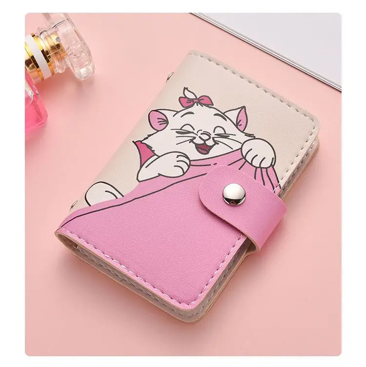 Disney's New Women's Card Bag Fashionable and High Quality Multi Slot Credit Card Storage Bag Popular Multi Function Card Case