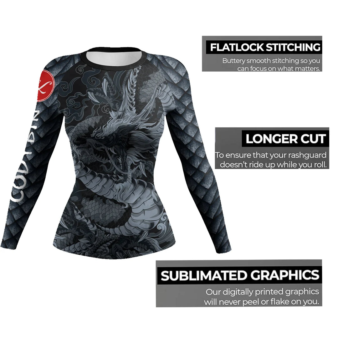 Cody Lundin MMA Grappling Rash Guard Women BJJ Training No Gi Fighting Wear Long Sleeve Tight Sublimation Gym Fitness Shirts