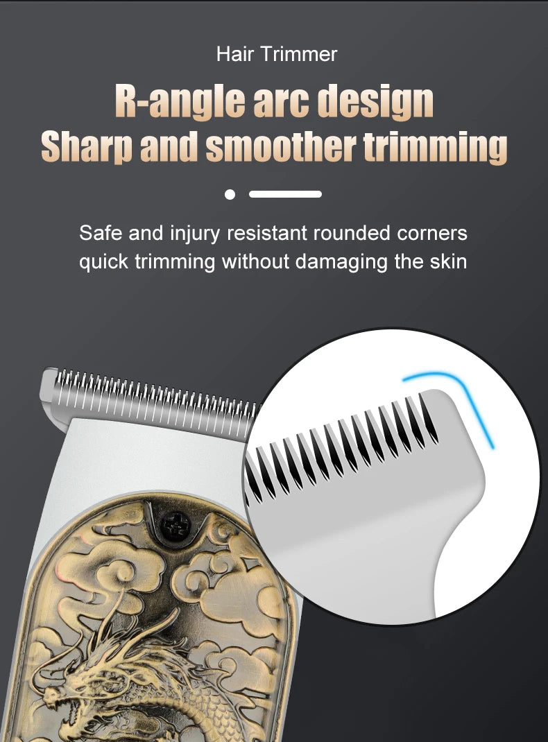 HIENA Barber Hair Clippers for men Dragon carving Design Electric Hair Trimmer Razor Salon Hair Cutting Machine home appliance