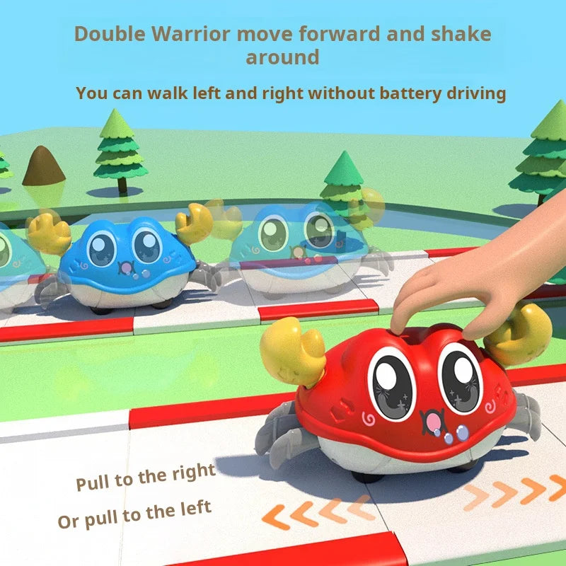 Inertial Crawling Crab Montessori Baby Toys for 0-3 Years Old Toddler Birthday Gift Toy Learn To Climb Children Interactive Toys