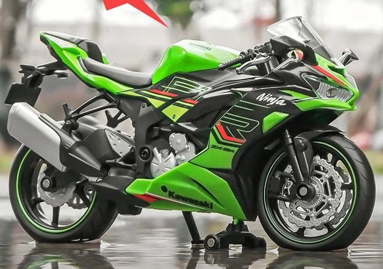 1/12 Kawasaki Ninja ZX-6R Motorcycle Toy 1:12 RMZ City Diecast Model Super Sport Miniature Collection Gift For Boy Children Kid