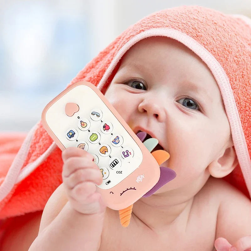 Baby Telephone Music Toy Sound Machine Kids Infant Early Educational Mobile Phone Gift