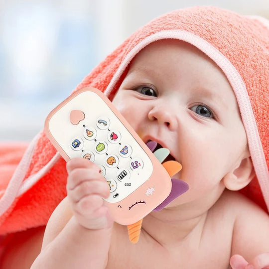 Baby Telephone Music Toy Sound Machine Kids Infant Early Educational Mobile Phone Gift