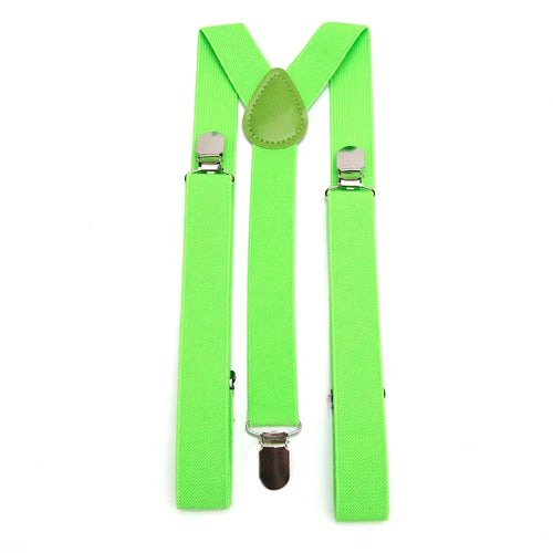 26 Color New Unisex Elastic Suspenders Y-Back Braces Men Gift