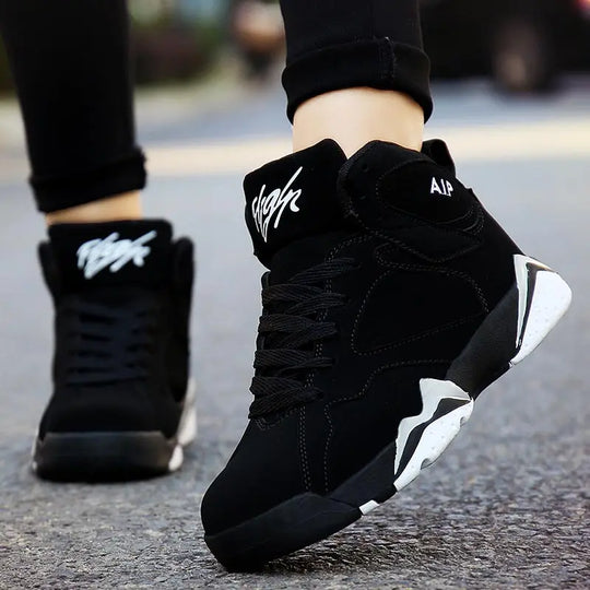 Comemore Big Size 44 Spring High Top Women Running Men's Casual Shoes Sport Woman Black Sneakers Ladies Sports Sneackers Female