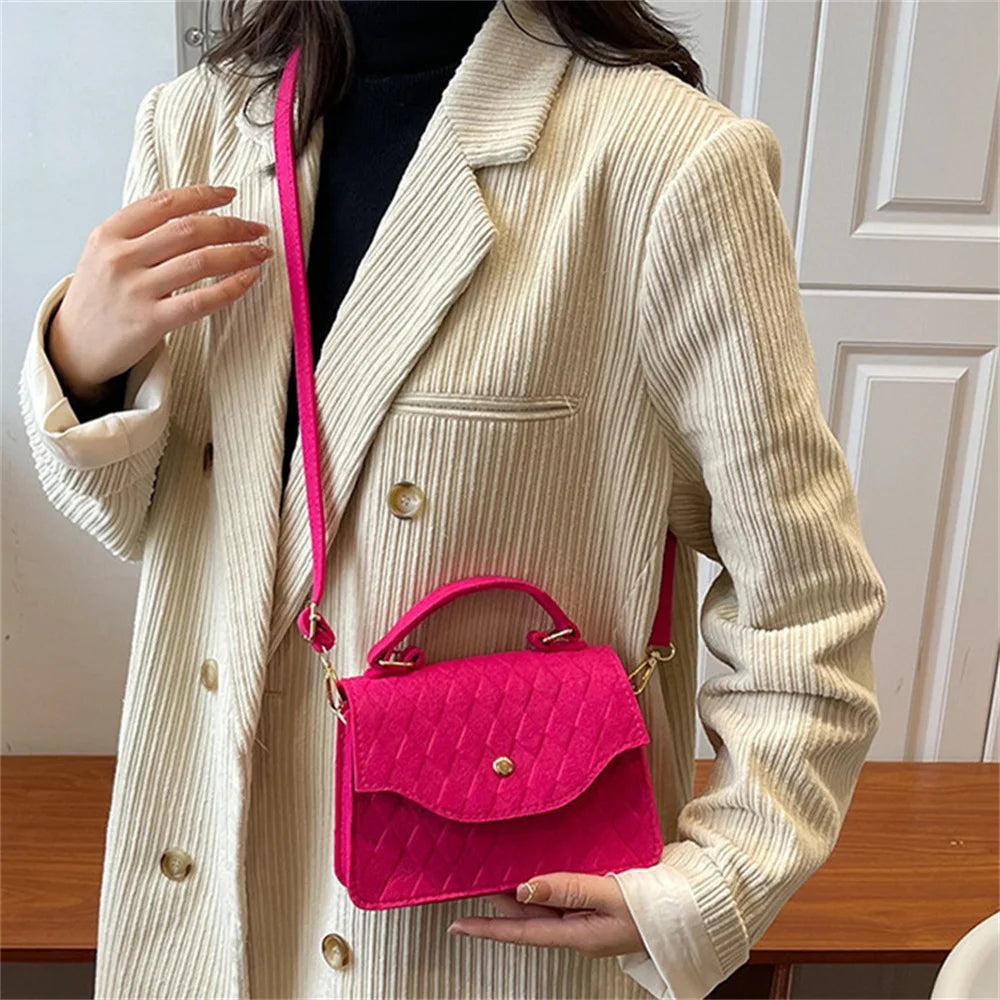 New Korean Style Fashion Ladies Shoulder Bag Subaxillary Bag For Womens Trend Handbags Retro Designer Luxury Female Totes Pouch