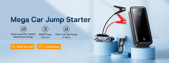 Baseus 2 In 1 Car Jump Starter Power Bank Air Compressor Inflator Pump 1000A Portable Power Station Car Battery Charger Booster