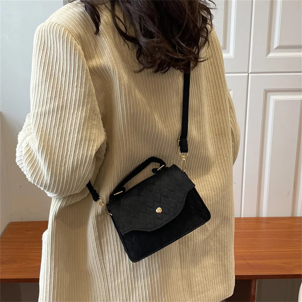 New Korean Style Fashion Ladies Shoulder Bag Subaxillary Bag For Womens Trend Handbags Retro Designer Luxury Female Totes Pouch