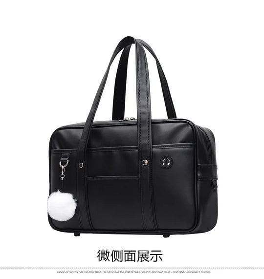 Women Harajuku Crossbody Bags Messenger PU Leather Shoulder Bag JK Messenger Bag Ladies Tote Bags Large Capacity Book Handbags