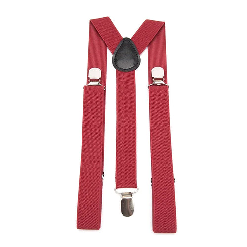 26 Color New Unisex Elastic Suspenders Y-Back Braces Men Gift