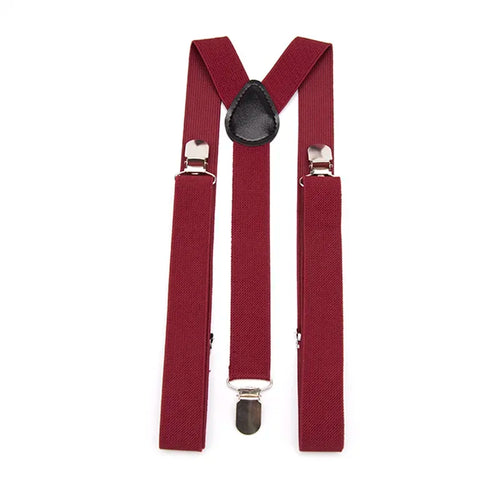 26 Color New Unisex Elastic Suspenders Y-Back Braces Men Gift