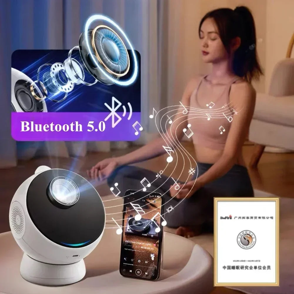 Home Planetarium Star Projector Galaxy Starry Projector Night Light 360° Adjust Bluetooth Speaker For Bedroom Kids Birthday Gift