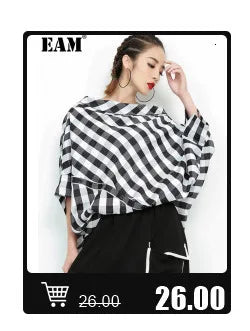 [EAM] Women Black Ways Wear Irregular Blouse New Lapel Long Sleeve Loose Fit Shirt Fashion Tide Spring Summer 2024 1DD969601