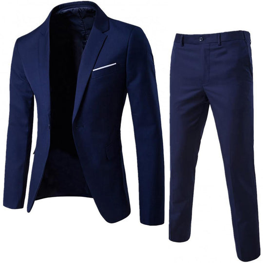 2023 Men Blazers 2 Pieces Sets Business Suits Coats Pants Set Wedding Formal Elegant Jackets Party Wedding Formal Casual Suit